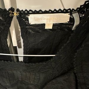 LoveShackFancy brand new without tags black mini dress